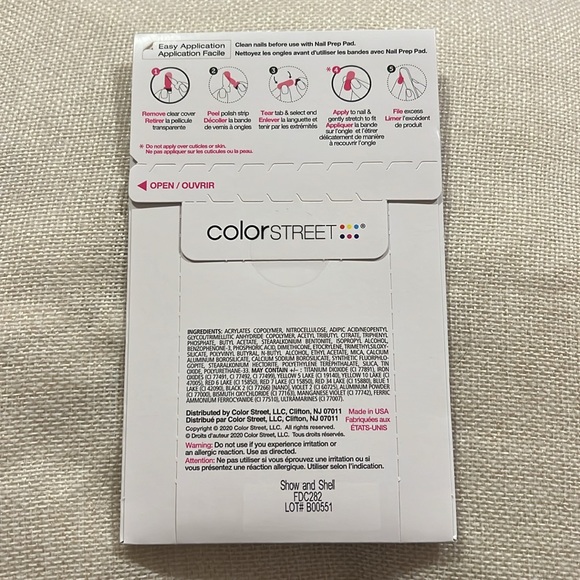 Brand New Color Street- Unopened in Package- Show and Shell - Picture 2 of 2